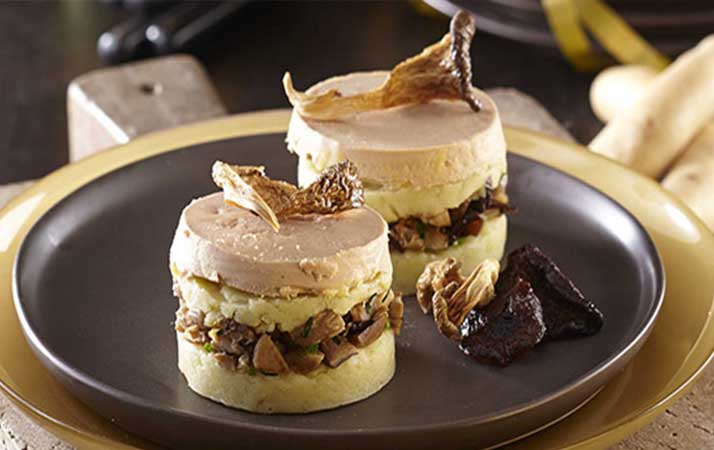 Parmentier au foie gras