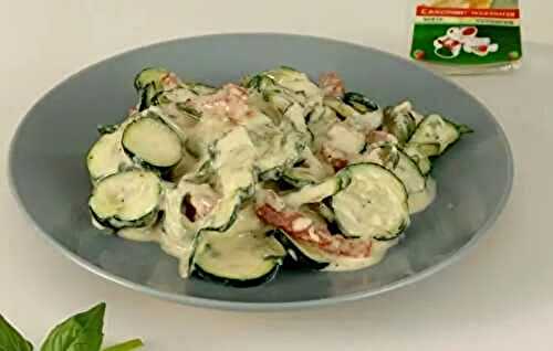 Courgettes façon carbonara à la Vache qui Rit®