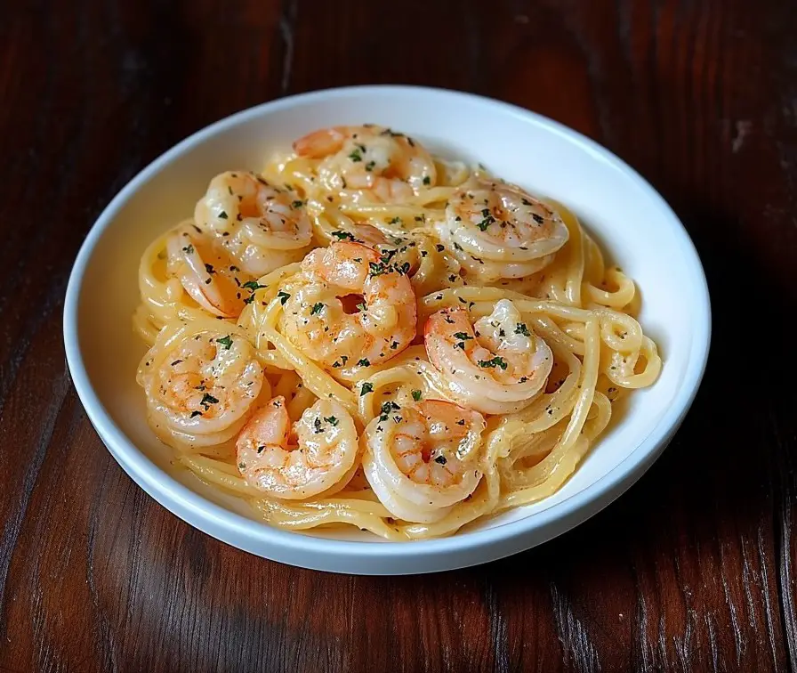 Linguine aux Crevettes et Crème Citronnée