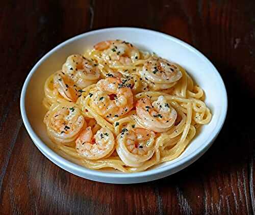 Linguine aux Crevettes et Crème Citronnée