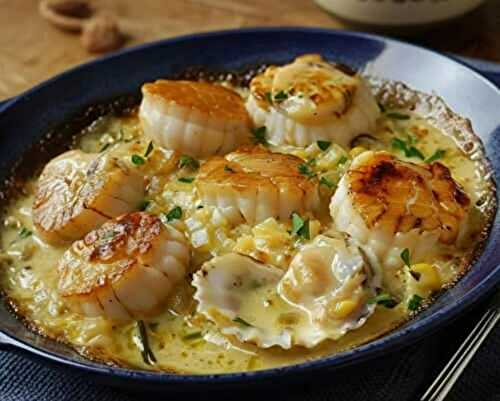 Saint-Jacques en sauce normande – Crémeuses, fines et élégantes