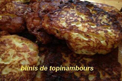 BLINIS DE TOPINAMBOURS