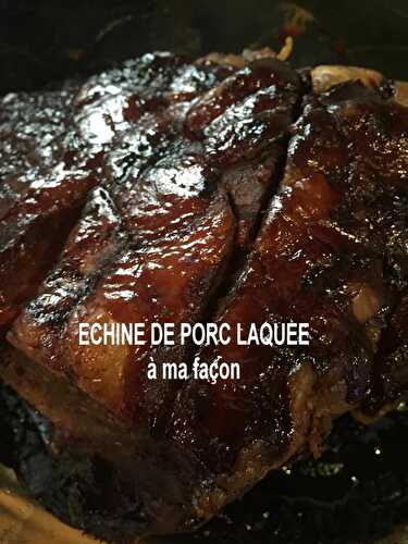 ECHINE DE PORC LAQUEE