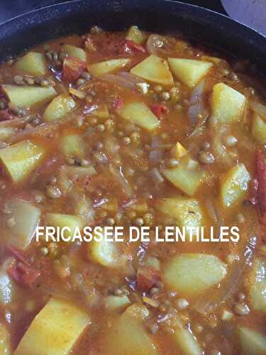 FRICASSE DE LENTILLES