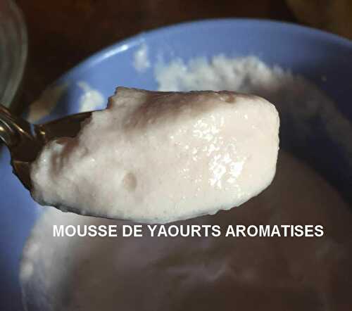 MOUSSE DE YAOURTS AROMATISES