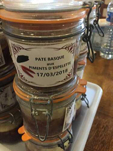 PATE BASQUE AU PIMENT D'ESPELETTE