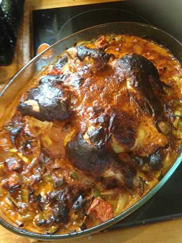 POULET MASSALA EN CRAPAUDINE