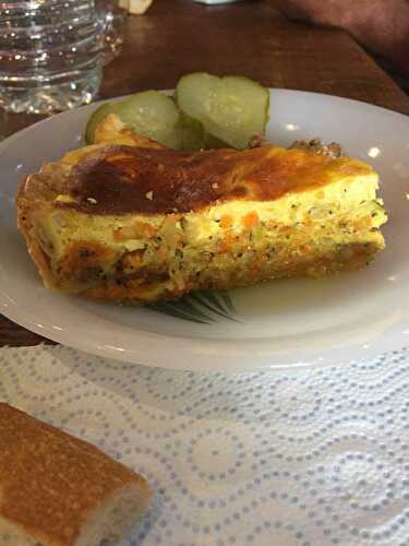 QUICHE COURGETTES CAROTTES