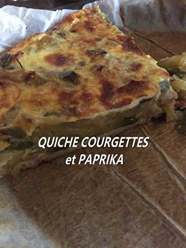 QUICHE COURGETTES PAPRIKA