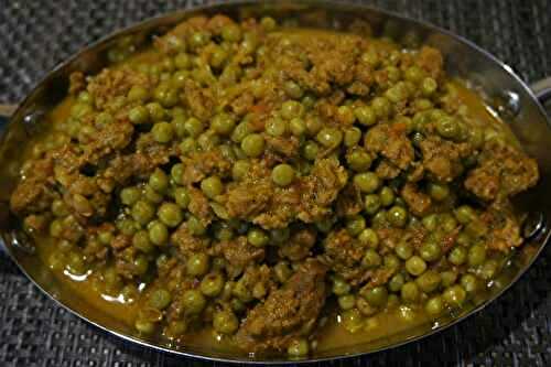 Curry d'agneau aux petits pois-Kheema Matar - Recettes de Papounet
