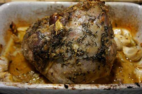 Gigot d'agneau aux flageolets