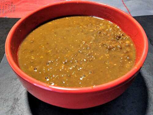 Lentilles à la créole, Recette grains Réunion