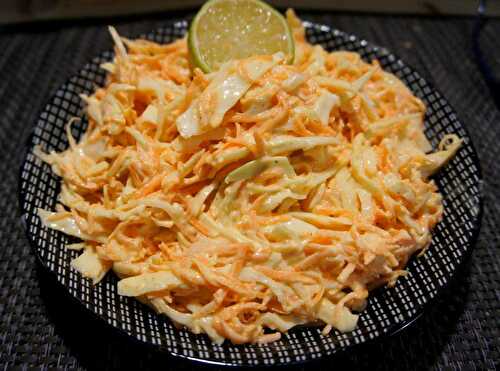 Salade coleslaw chou blanc et carottes