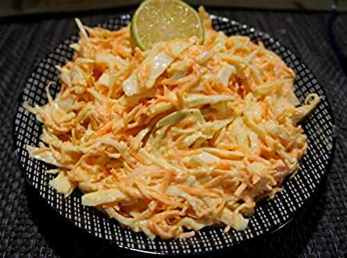 Salade coleslaw chou blanc et carottes - Recettes de Papounet