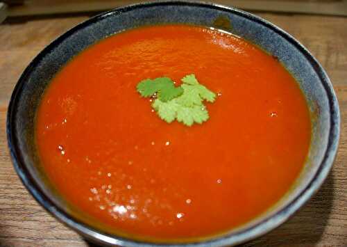 Soupe tomates pommes de terre et curcuma