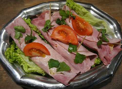 Roulés de jambon à la macédoine de légumes