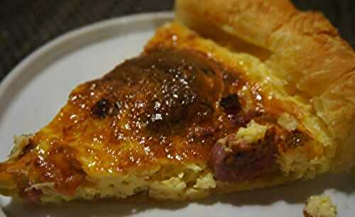 Quiche au chèvre et lardons