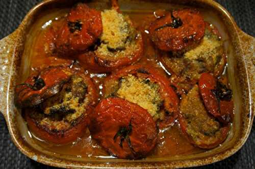 Tomates farcies au veau gratinées