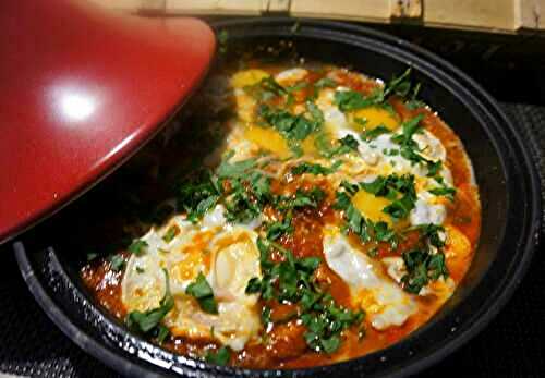 Tajine de tomates aux œufs à la marocaine