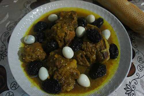 Tajine de veau aux pruneaux marocain - Recettes de Papounet