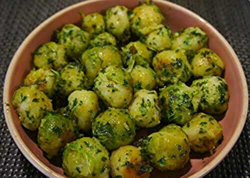 Choux Bruxelles sautés au beurre - Recettes de Papounet