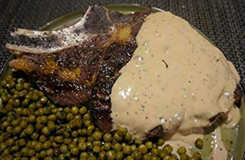 Côte de boeuf sauce au poivre et fond de veau