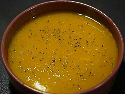 Soupe de courge Butternut et carottes