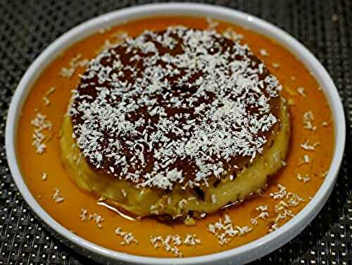 Crème caramel à la noix de coco - Recettes de Papounet
