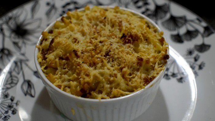 Gratin de Macaroni jambon-fromage - Recettes de Papounet