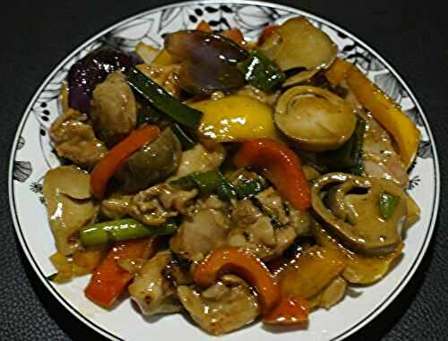 Sauté de poulet asiatique aux poivrons