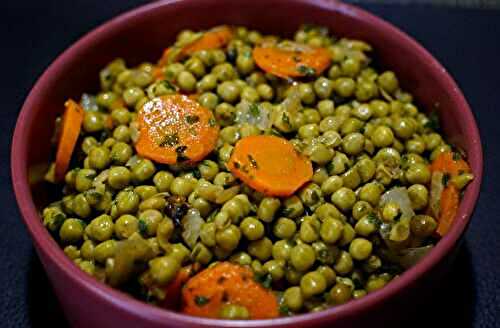 Recette petit pois en conserve et carottes