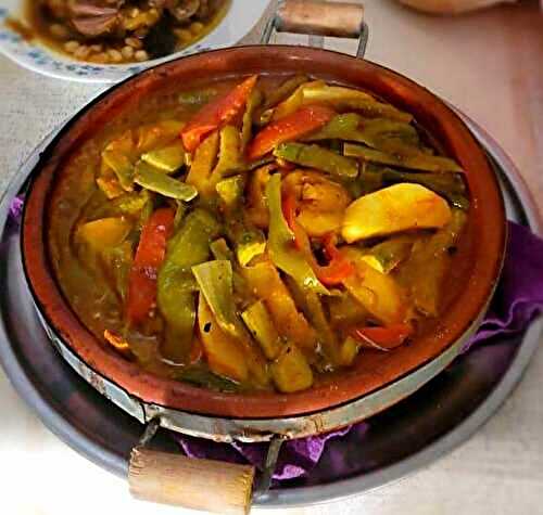 Tajine de poulet Marocain aux légumes