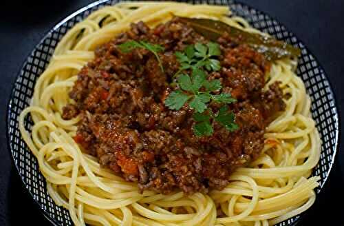 Spaghettis bolognaise maison