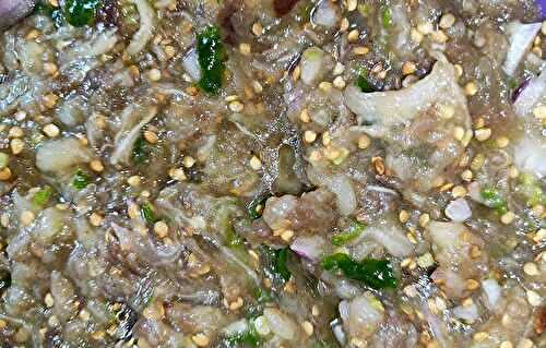 Satini Brinzel-Chutney d'aubergines Mauricien - Recettes de Papounet