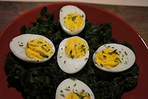 Épinard et œufs durs diététique