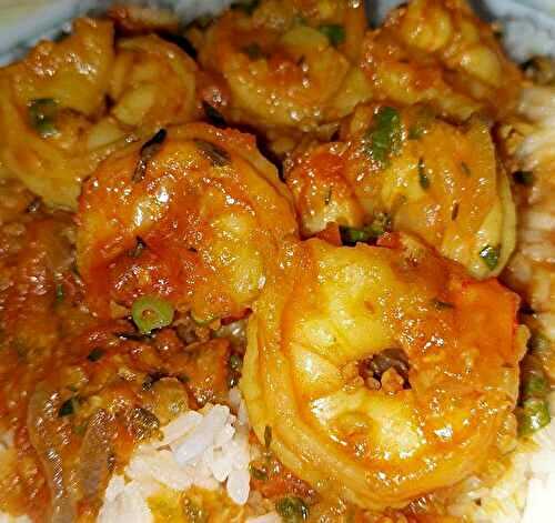 Rougail Crevettes-Recette île Maurice