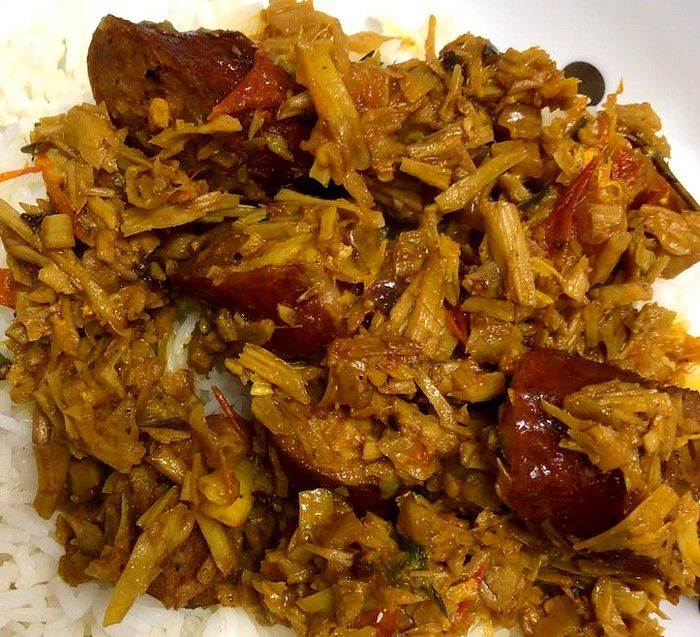 Cari ti jacques saucisses fumées-Recette de la Réunion (974) - Recettes de Papounet