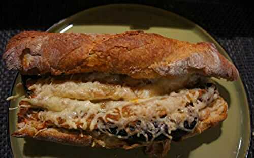 Sandwich merguez frites gratiné - Recettes de Papounet