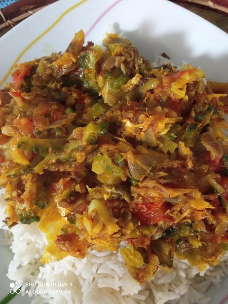Rougail morue aux margozes