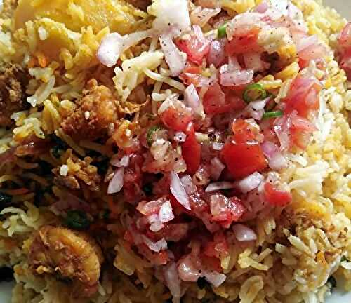 Biryani de crevettes mauricien
