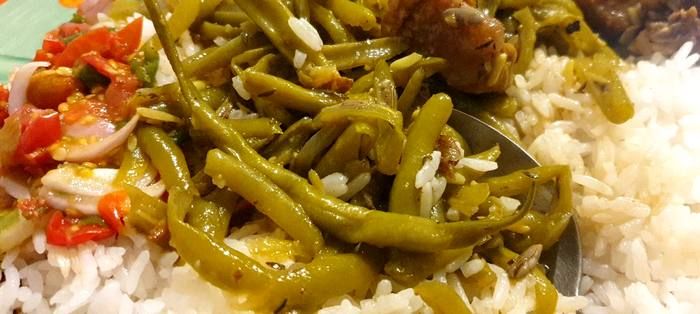 Sauté porc haricot vert à la créole (974)