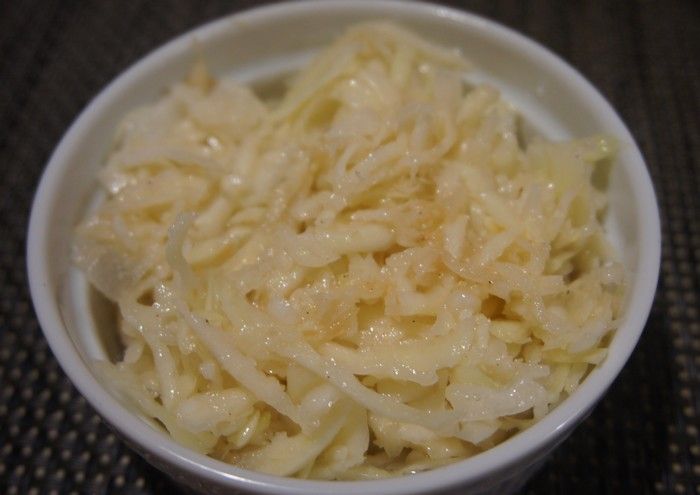 Salade de chou blanc au gingembre
