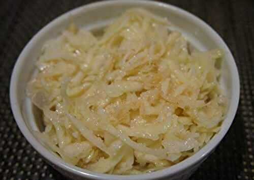 Salade de chou blanc au gingembre