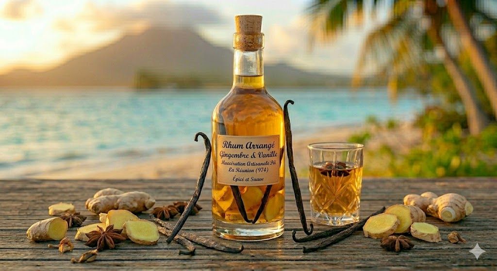 Rhum arrangé au gingembre de la Réunion (974)