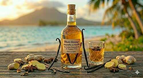 Rhum arrangé au gingembre de la Réunion (974)