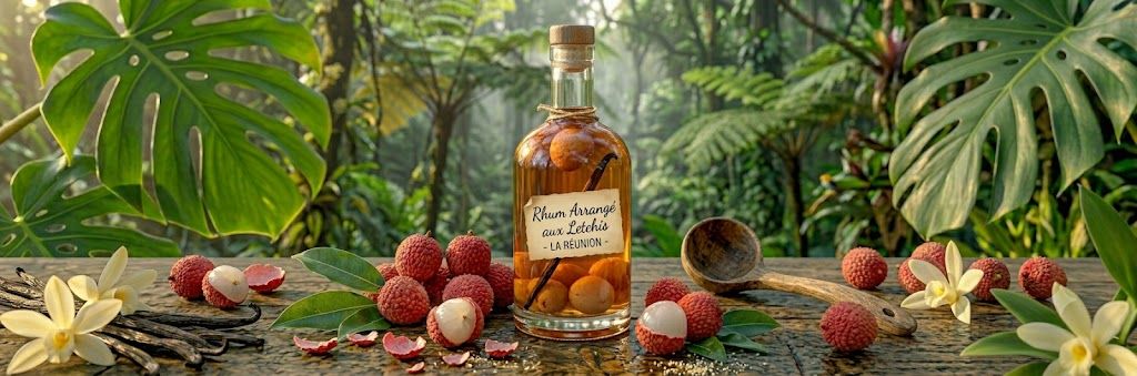 Rhum arrangé aux letchis 974