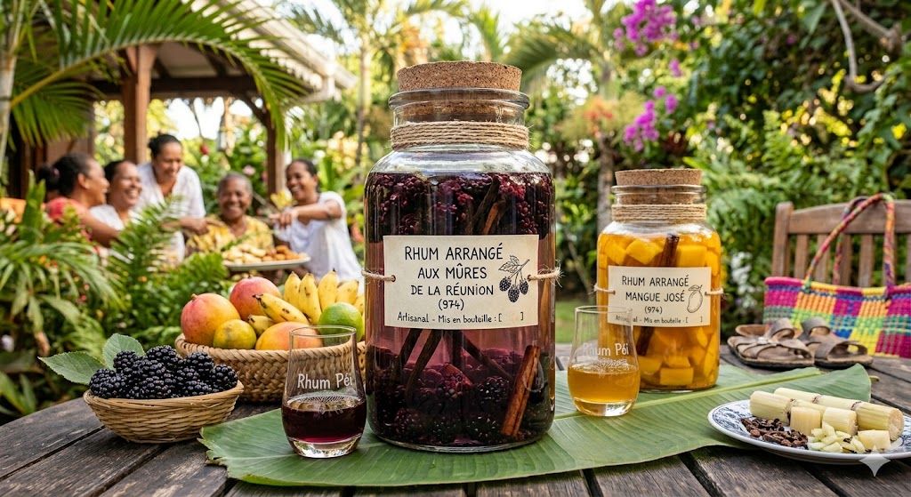 Rhum Arrangé aux Mûres (Façon Réunionnaise)