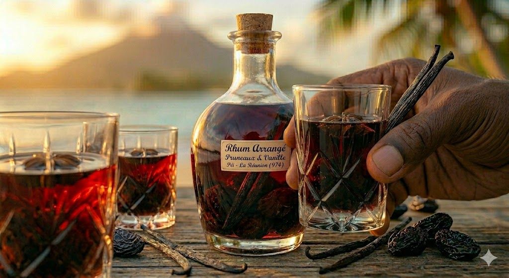 Rhum arrangé aux pruneaux réunionnais (974)