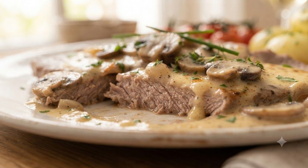 Escalope de veau à la crème