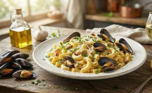 Macaronis aux moules de bouchot